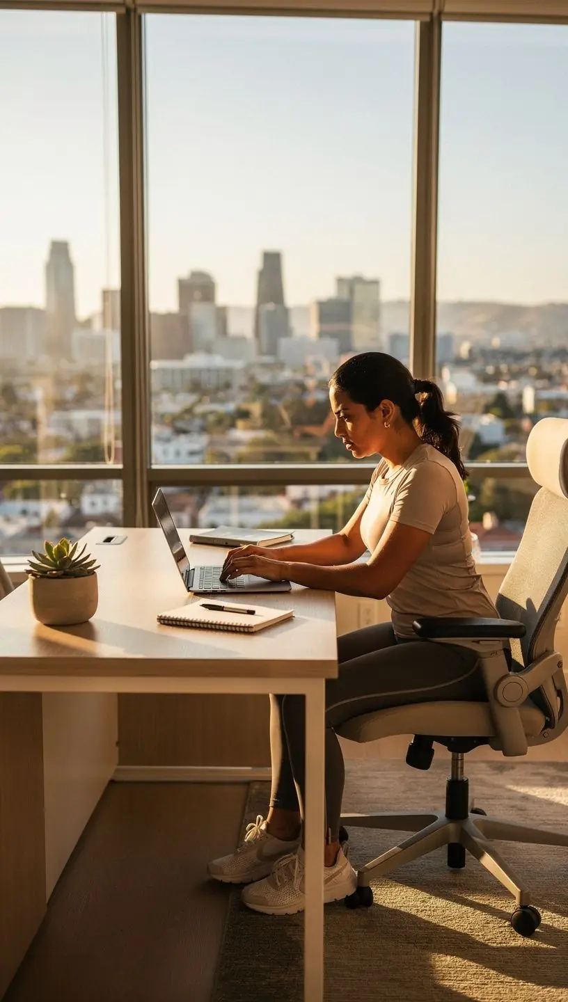 Photo of a team collaborating in a modern office environment with automated tools on screens.